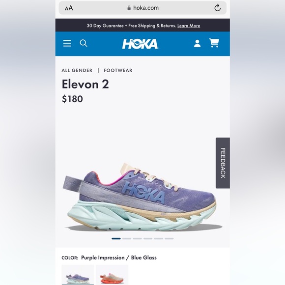 NWT Hoka Elevon 2 Running Shoes Mental Health Sneakers Unisex Hoka One One PIBG - Picture 5 of 16